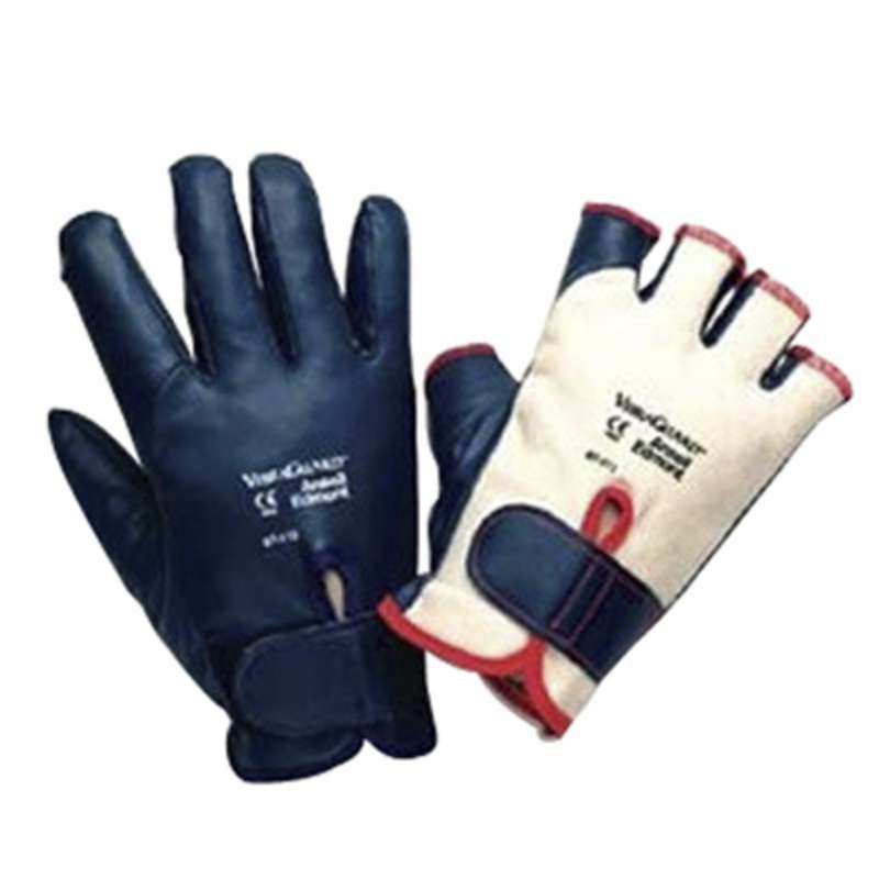Ansell® VibraGuard® 7-111 Anti-Vibration Half Finger Glove, Size 10, 1 PR/BG 6 BG/CA